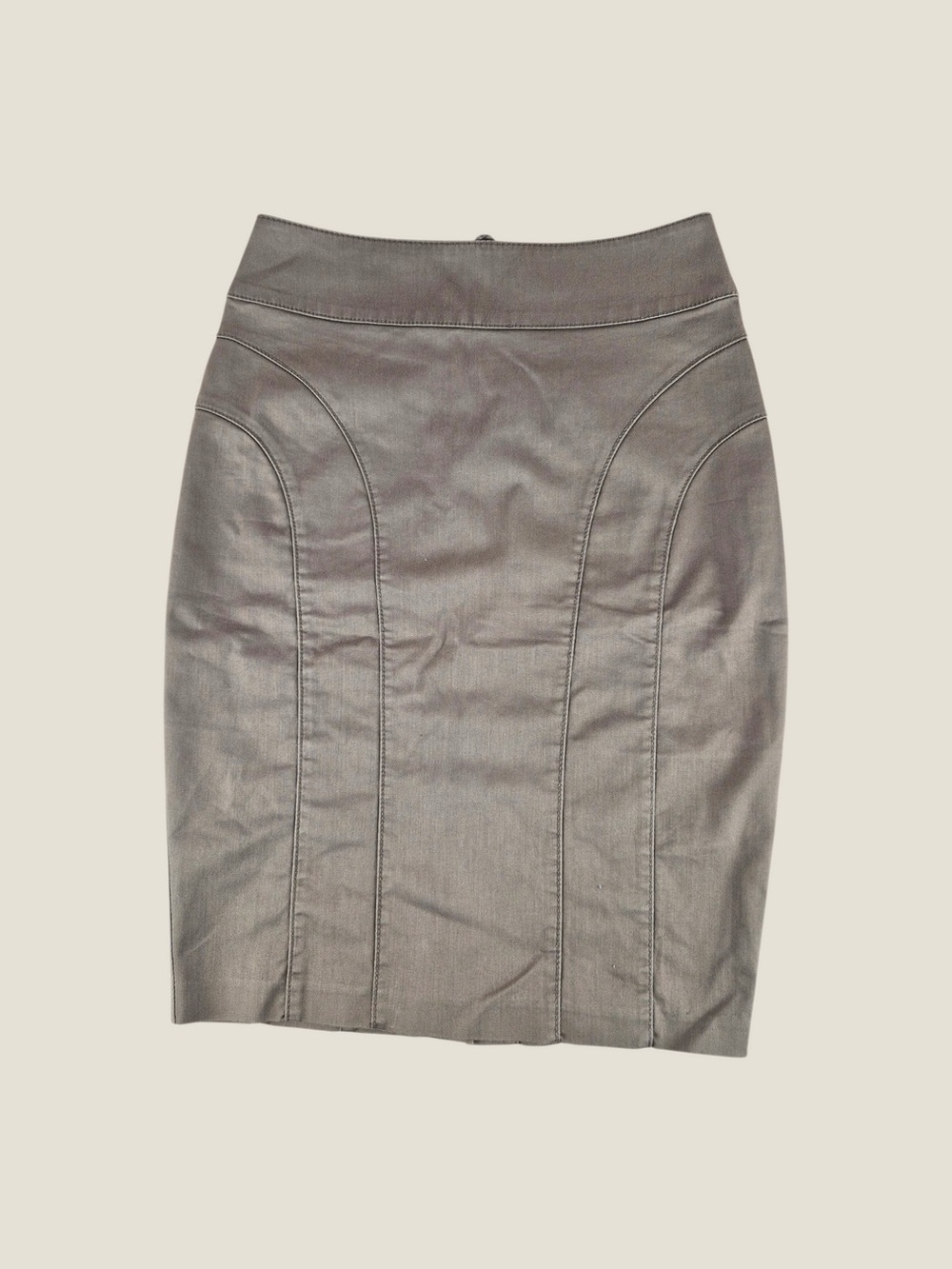 H&M TAN PENCIL SKIRT LADIES SIZE 4
